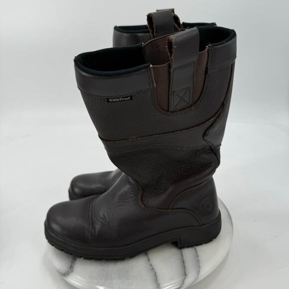 Cotswold Ascot brown leather waterproof Wellies boots - Picture 4 of 7